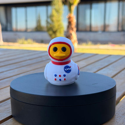 NASA Quackstronaut Duck – 3D Printed Astronaut Duck | Space Fan Dashboard Decor | Artemis Mission Inspired Collectible
