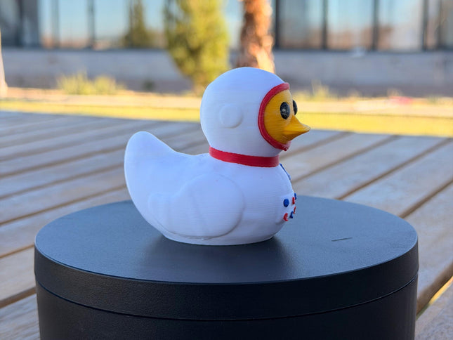 NASA Quackstronaut Duck – 3D Printed Astronaut Duck | Space Fan Dashboard Decor | Artemis Mission Inspired Collectible