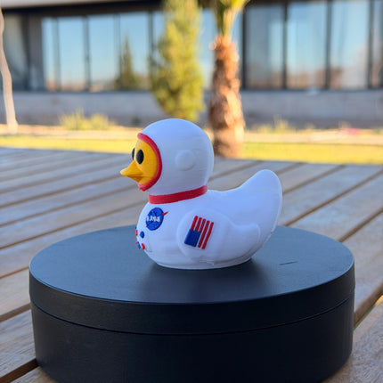 NASA Quackstronaut Duck – 3D Printed Astronaut Duck | Space Fan Dashboard Decor | Artemis Mission Inspired Collectible