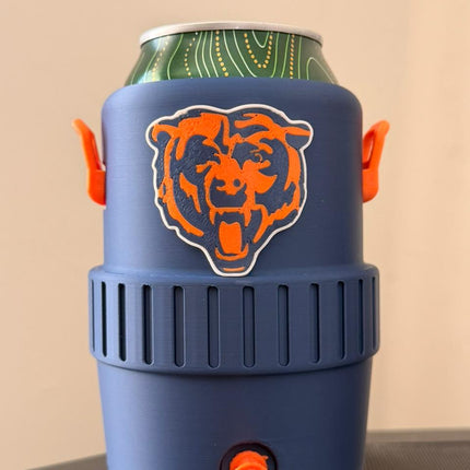 Chicago Bears Can Cooler Koozie 12 oz – Drink Holder Sleeve | NFL Fan Cup Holder