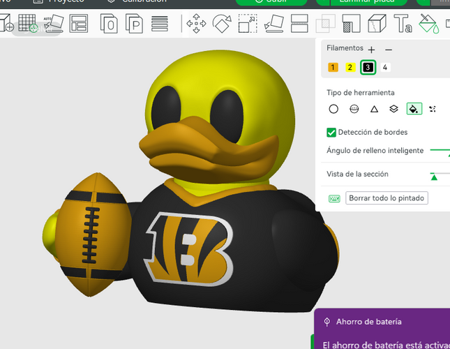 Cincinnati Bengals Football Duck – 3D Printed NFL Fan Dashboard Duck | Bengals Fan Gift | Football Car Dashboard Decor