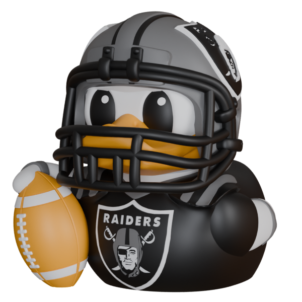 Las Vegas Raiders Football Duck – 3D Printed NFL Fan Dashboard Duck | Raiders Fan Gift | Football Car Dashboard Decor