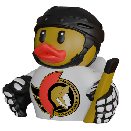 Ottawa Senators Hockey Duck – 3D Printed NHL Fan Dashboard Duck | Senators Fan Gift | Hockey Car Dashboard Decor