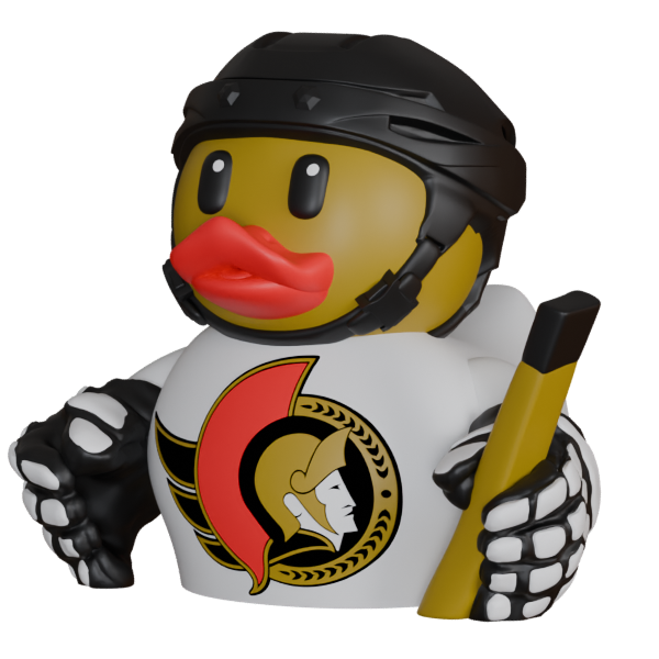 Ottawa Senators Hockey Duck – 3D Printed NHL Fan Dashboard Duck | Senators Fan Gift | Hockey Car Dashboard Decor