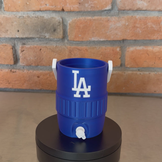 Los Angeles dodgers Blue Mini Cooler Can Holder (12 oz) | LA Baseball Fan Koozie | Car Dashboard Drink Holder | 3D Printed