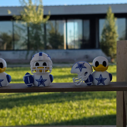 Dallas Cowboys Duck with Mini Helmet – 3D Printed Collectible 🏈⭐🦆