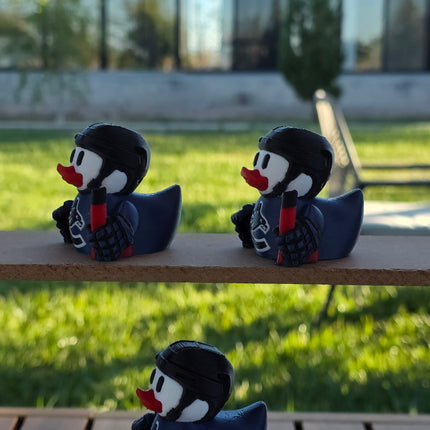 Vancouver Canucks Hockey Duck – 3D Printed Collector Figure | Fan Gift, Desk Decor, Car Dashboard Mascot