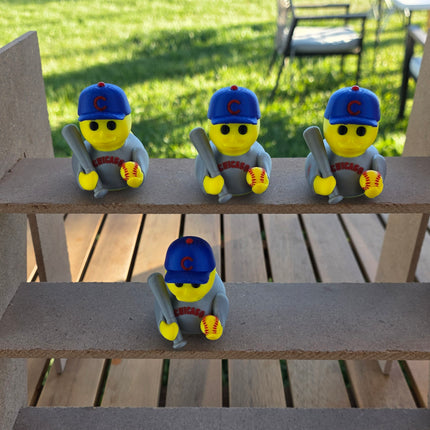 Chicago Cubs Baseball Duck – 3D Printed Collector Figure | MLB Fan Gift, Desk Decor, Dashboard Mascot