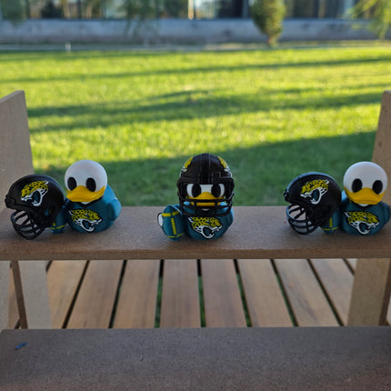 Jacksonville Jaguars Football Duck – 3D Printed Collector Figure | Jaguars Fan Gift