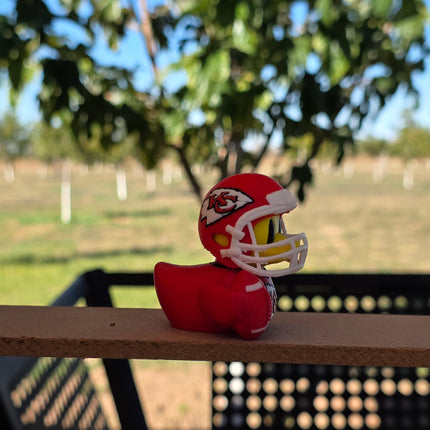 Kansas City Chiefs Football Duck – 3D Printed Collector Figure | Chiefs Fan Gift
