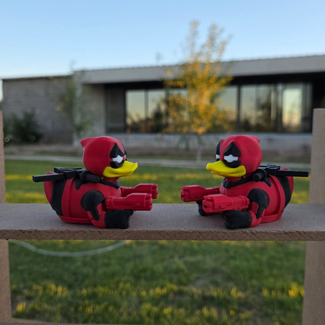 Deadpool Duck – 3D Printed Superhero Collectible 🔫🦆