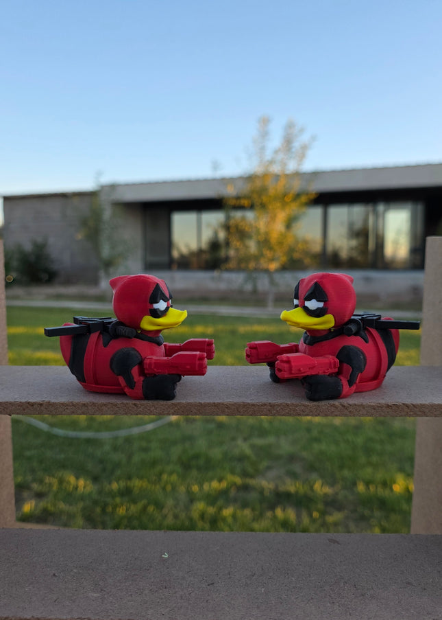 Deadpool Duck – 3D Printed Superhero Collectible 🔫🦆
