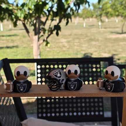 Las Vegas Raiders Football Duck – 3D Printed Collector Figure | Raiders Fan Gift