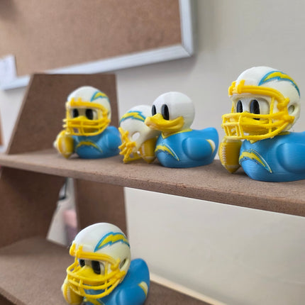 Los Angeles Chargers Duck – 3D Printed Collector Figure | NFL Fan Gift