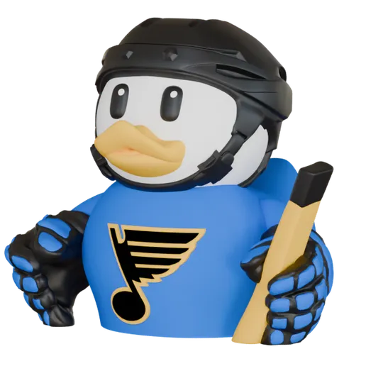 St. Louis Blues Hockey Duck – 3D Printed Collector Figure | NHL Fan Gift, Desk Decor, Dashboard Mascot