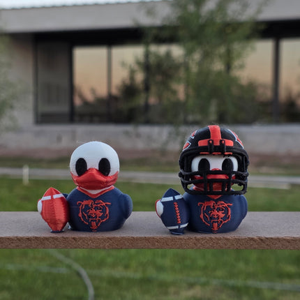 Chicago Bears Duck – 3D Printed Collector Figure | NFL Fan Gift