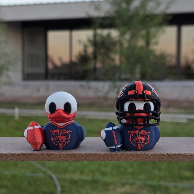 Chicago Bears Duck – 3D Printed Collector Figure | NFL Fan Gift