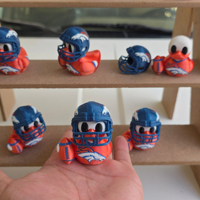 Denver Broncos Duck – 3D Printed Collector Figure | NFL Fan Gift