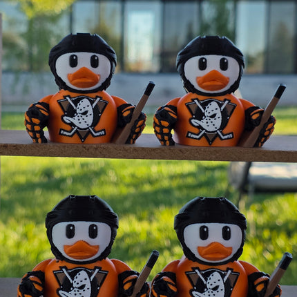 Anaheim Ducks Hockey Duck – 3D Printed Collector Figure | NHL Fan Gift, Desk Decor, Dashboard Mascot
