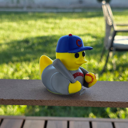 Chicago Cubs Baseball Duck – 3D Printed Collector Figure | MLB Fan Gift, Desk Decor, Dashboard Mascot
