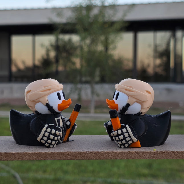 Vegas Golden Knights Hockey Duck – 3D Printed Collector Figure | NHL Fan Gift, Desk Decor, Dashboard Mascot