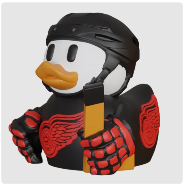 Detroit Red Wings Hockey Duck – 3D Printed Collector Figure | NHL Fan Gift, Desk Decor, Dashboard Mascot