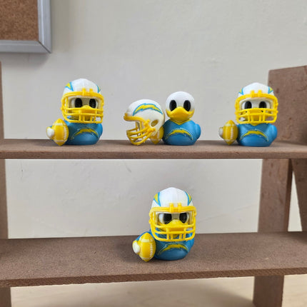 Los Angeles Chargers Duck – 3D Printed Collector Figure | NFL Fan Gift