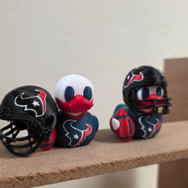 Houston Texans Duck – 3D Printed Collector Figure | NFL Fan Gift