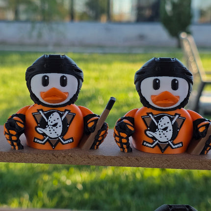 Anaheim Ducks Hockey Duck – 3D Printed Collector Figure | NHL Fan Gift, Desk Decor, Dashboard Mascot