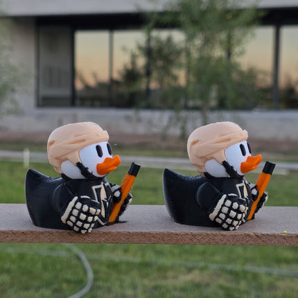 Vegas Golden Knights Hockey Duck – 3D Printed Collector Figure | NHL Fan Gift, Desk Decor, Dashboard Mascot