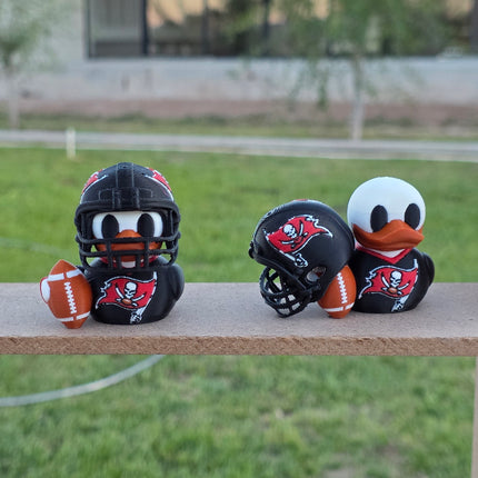 Tampa Bay Buccaneers Football Duck – 3D Printed Collector Figure | Bucs Fan Gift