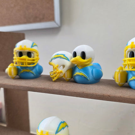 Los Angeles Chargers Duck – 3D Printed Collector Figure | NFL Fan Gift