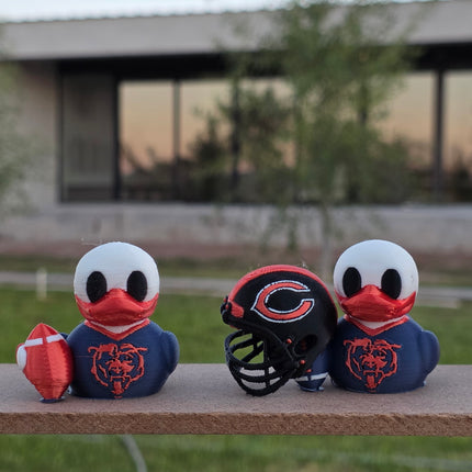 Chicago Bears Duck – 3D Printed Collector Figure | NFL Fan Gift