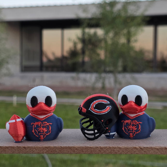 Chicago Bears Duck – 3D Printed Collector Figure | NFL Fan Gift