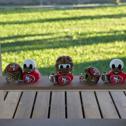 San Francisco 49ers Football Duck – 3D Printed Collector Figure | NFL Fan Gift, Desk Decor, Dashboard Mascot