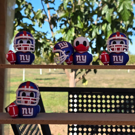 New York Giants Football Duck – 3D Printed Collector Figure | NFL Fan Gift, Desk Decor, Dashboard Mascot