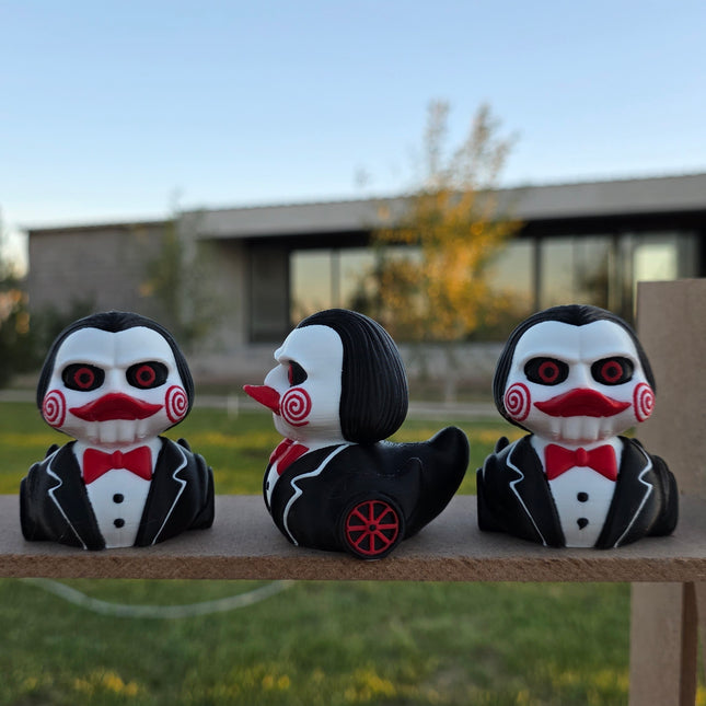 Billy the Puppet Duck – 3D Printed Horror Collectible 🪚🦆