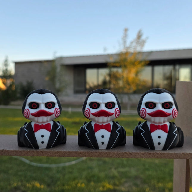 Billy the Puppet Duck – 3D Printed Horror Collectible 🪚🦆