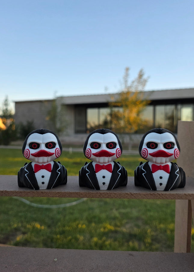 Billy the Puppet Duck – 3D Printed Horror Collectible 🪚🦆