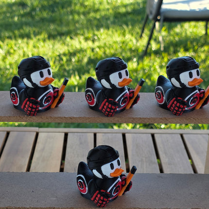 Carolina Hurricanes Hockey Duck – 3D Printed Collector Figure | NHL Fan Gift, Desk Decor, Dashboard Mascot