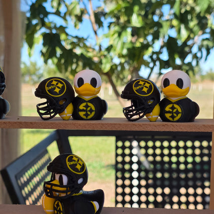 Pittsburgh Steelers Football Duck – 3D Printed Collector Figure | NFL Fan Gift, Desk Decor, Dashboard Mascot