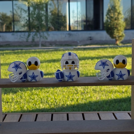 Dallas Cowboys Duck with Mini Helmet – 3D Printed Collectible 🏈⭐🦆