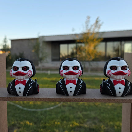 Billy the Puppet Duck – 3D Printed Horror Collectible 🪚🦆