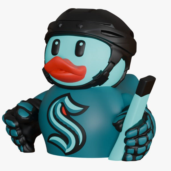 Seattle Kraken Hockey Duck – 3D Printed Collector Figure | NHL Fan Gift