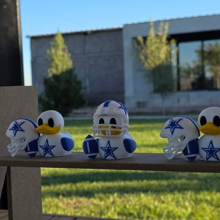 Dallas Cowboys Duck with Mini Helmet – 3D Printed Collectible 🏈⭐🦆
