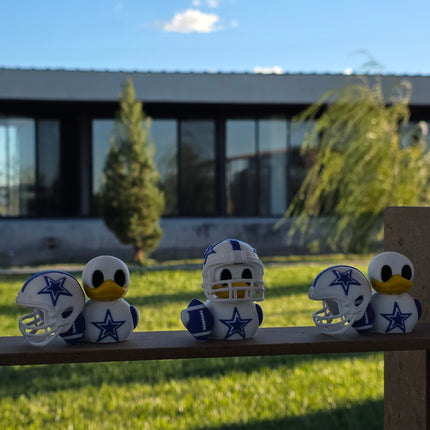 Dallas Cowboys Duck with Mini Helmet – 3D Printed Collectible 🏈⭐🦆