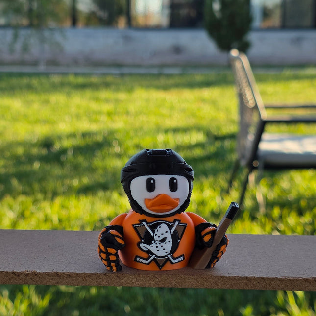 Anaheim Ducks Hockey Duck – 3D Printed Collector Figure | NHL Fan Gift, Desk Decor, Dashboard Mascot