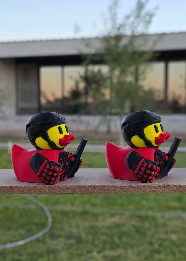 Chicago Blackhawks Hockey Duck – 3D Printed Collector Figure | NHL Fan Gift