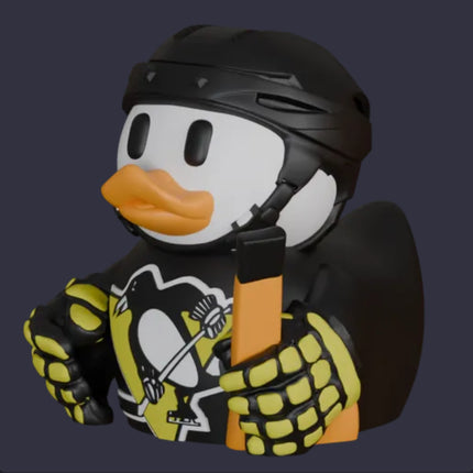 Pittsburgh Penguins Hockey Duck – 3D Printed Collector Figure | NHL Fan Gift & Desk Decor