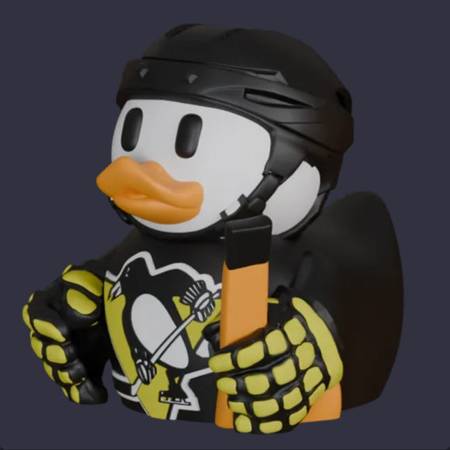 Pittsburgh Penguins Hockey Duck – 3D Printed Collector Figure | NHL Fan Gift & Desk Decor